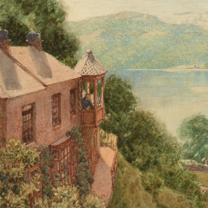 William Gershom Collingwood, Ruskin in his Turret - Brantwood